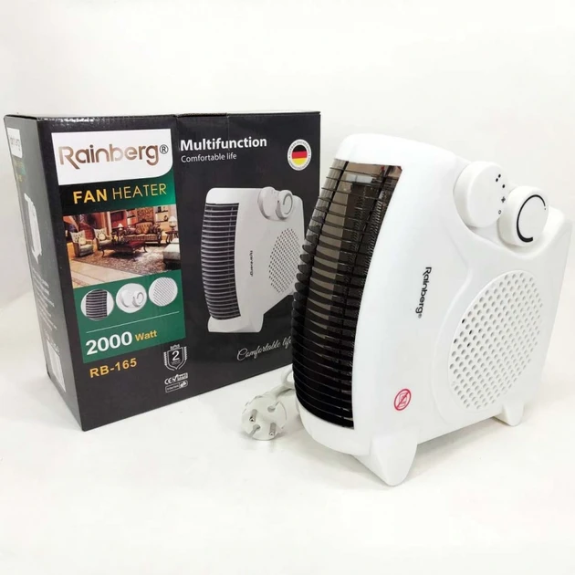 Тепловентилятор Rainberg RB-165 /обогрівач/дійчик/2000W