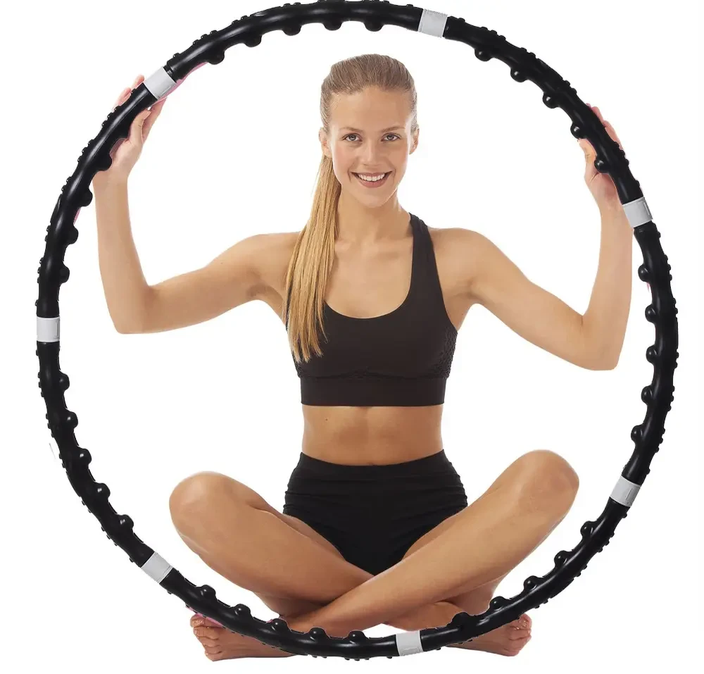 Утяжеленный массажний обруч Хула Хуп с магнитами Massaging exerciser